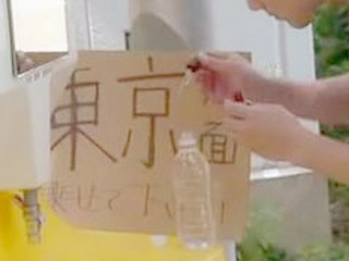 Nippon teen's lustful XXX lemonade at Tokyo summer day